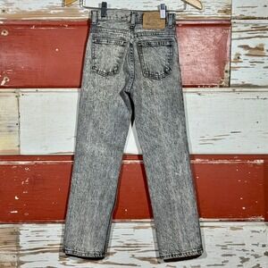 80s USA Plain Pockets Acid Wash Jeans Vintage Denim‎